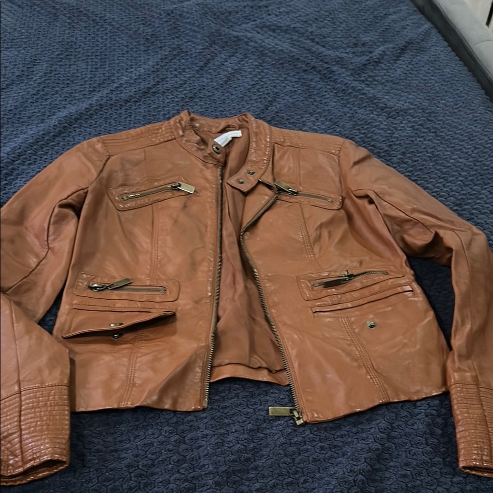 Women's Brown Leather Jacket